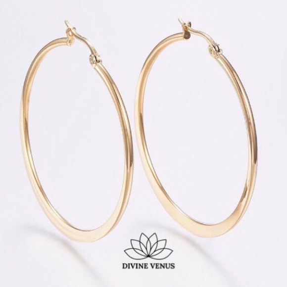 Hoop Earrings • Gold Plated 304 Stainless Steel
